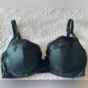 Dark Green Lace Bra Agent Provocateur